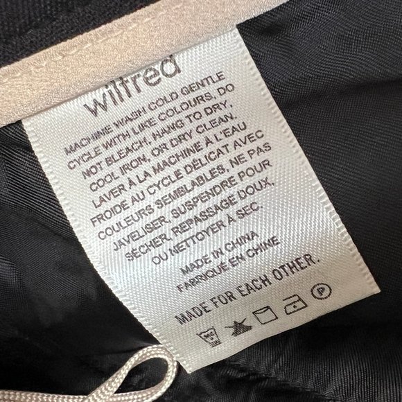 Aritzia Wilfred New Tie Front Belt Check Plaid Pants Cropped High Rise Trousers - Picture 8 of 13